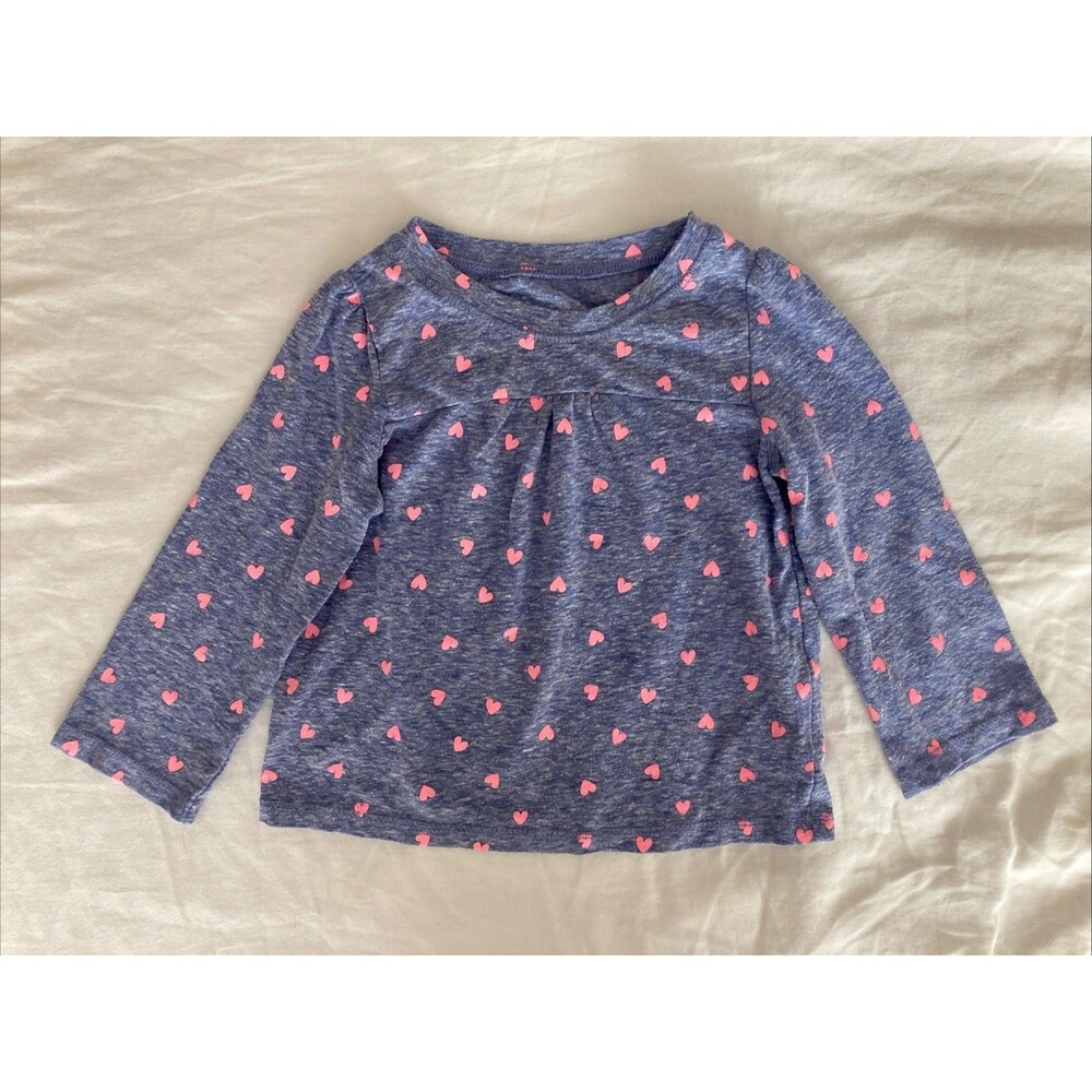 12 Months Circo baby girl clothes -  one piece shirt | heart theme